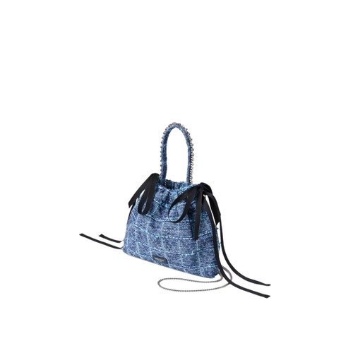 [双11抢先购限时满减]JIMMY CHOO/DRAWSTRING水晶饰带抽绳单肩包