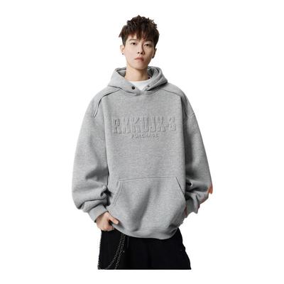 重磅连帽卫衣男款加绒加厚2025新款今年流行爆款美式青少年男生