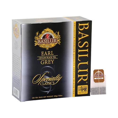 basilur进口伯爵红茶包100包