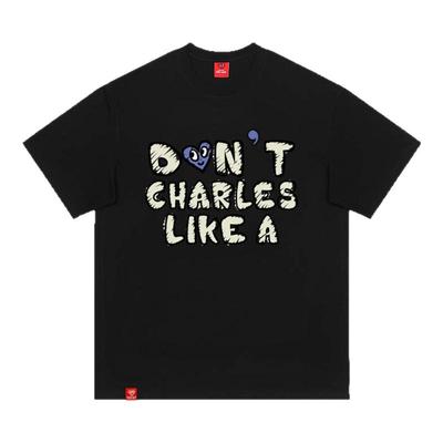 查尔斯桃心2025新款短袖t恤男