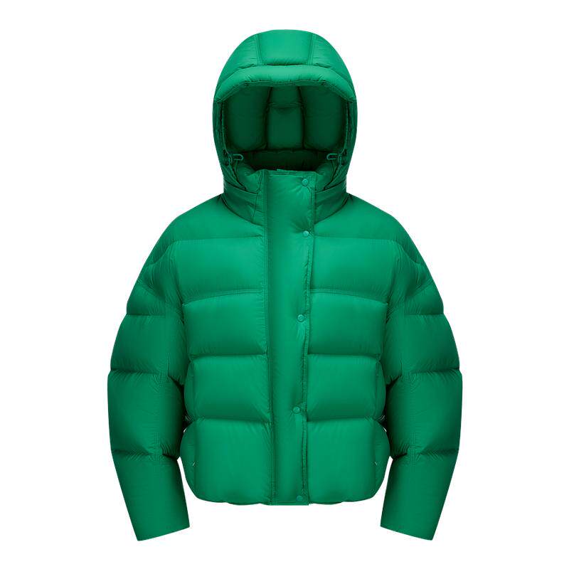 波司登冬经典泡芙时尚甜美休闲高蓬厚短款羽绒服连帽外套