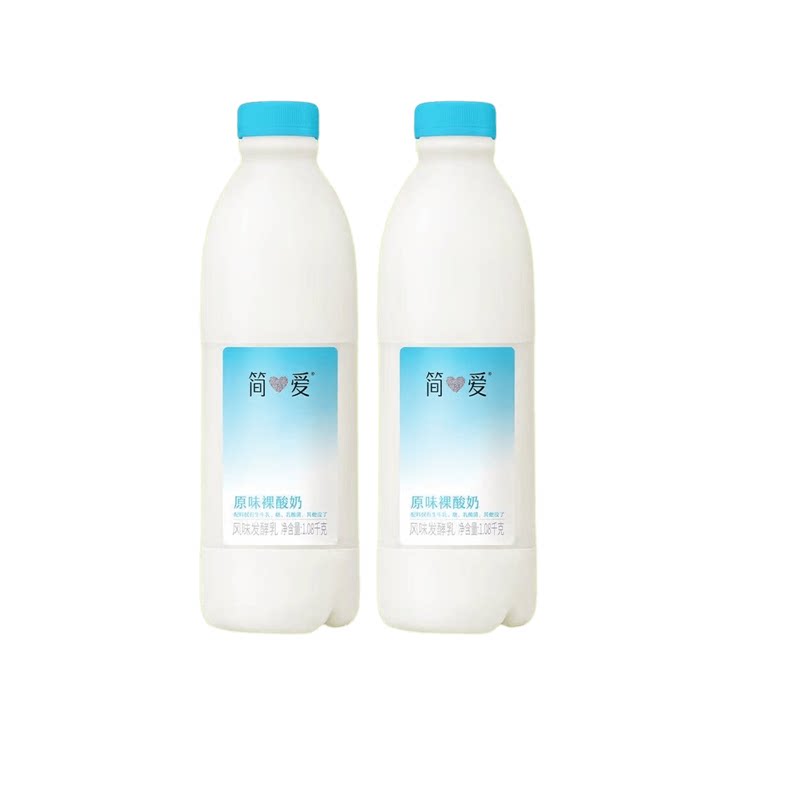 【简爱】简爱Hi原味裸酸奶家庭装1.08kg*2瓶/3瓶图片