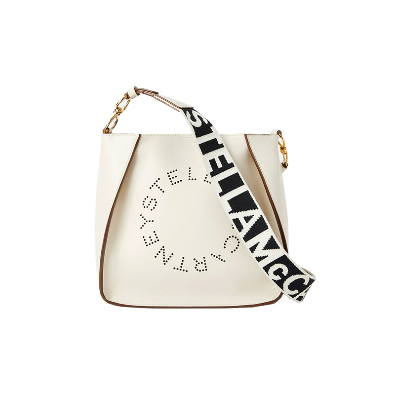 [低至7折]LOGO  Stella McCartney斜挎白色托特包印花肩带,箱包皮具/热销女包/男包,托特包,淘宝优惠券,粉丝福利购,淘宝优惠卷