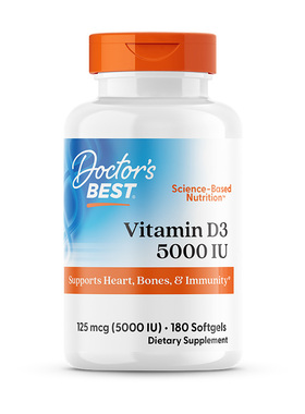 【自营】金达威美国进口多特倍斯维生素D3软胶囊5000IU180粒补钙