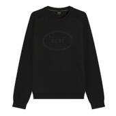 汪顺同款 BOSS博斯 男士 冬款 徽标艺术图案毛衣