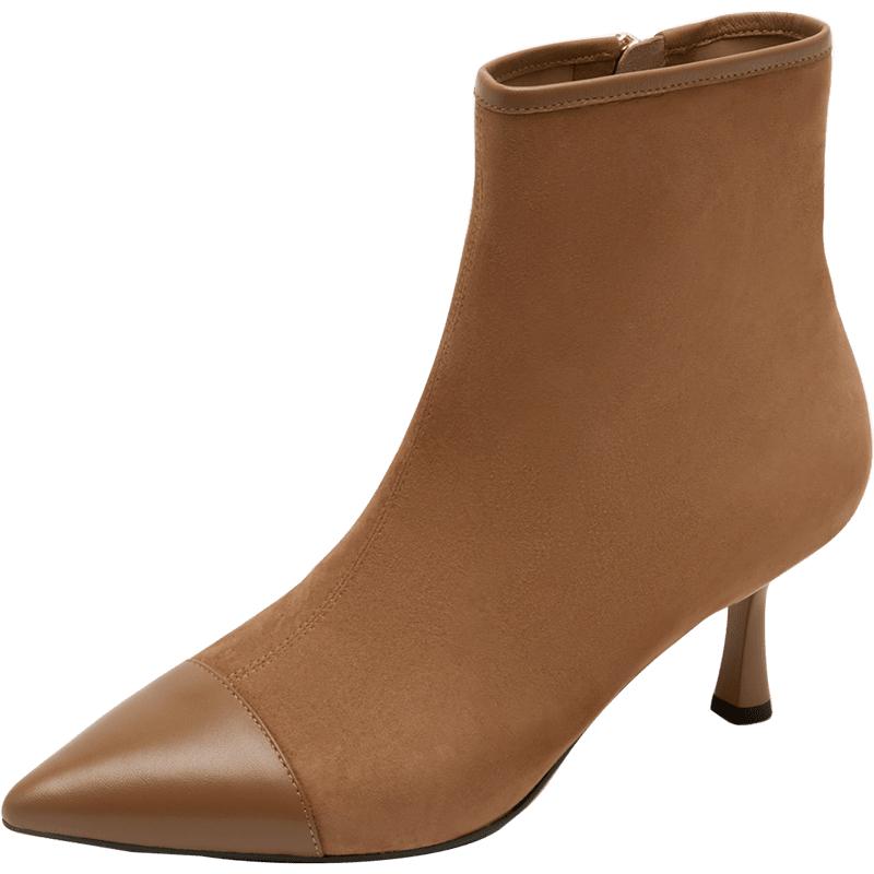 莱尔斯丹气质时尚尖头高跟女靴