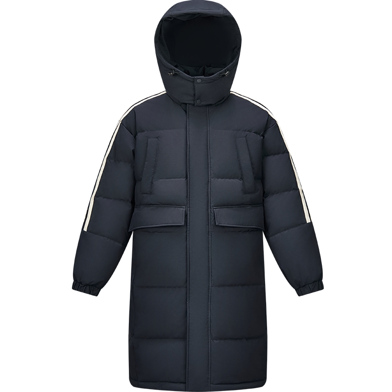 森马三防外套情侣中长款羽绒服男