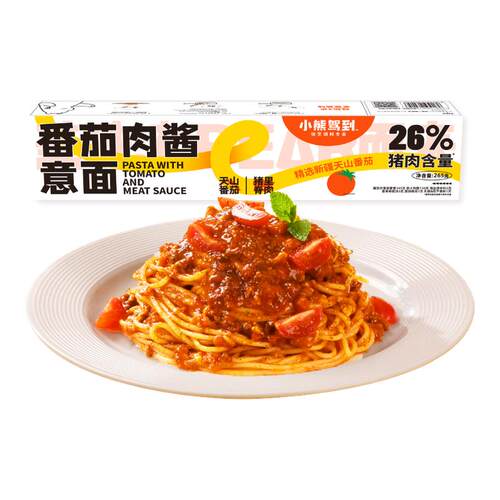 小熊驾到番茄肉酱意面265g盒装