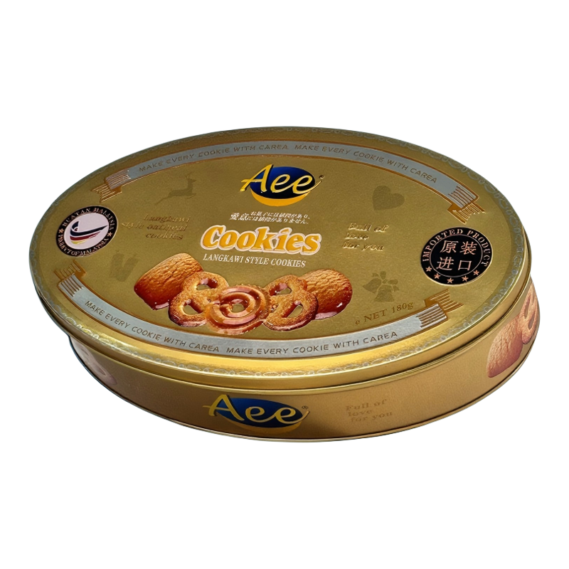 Aee进口燕麦曲奇180g进口燕麦风味饼干礼盒休闲零食结婚伴手礼