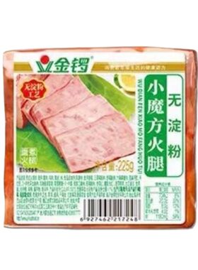 金锣无淀粉小魔方225g火腿肠开袋即食凉拌下酒菜休闲零食切片肠