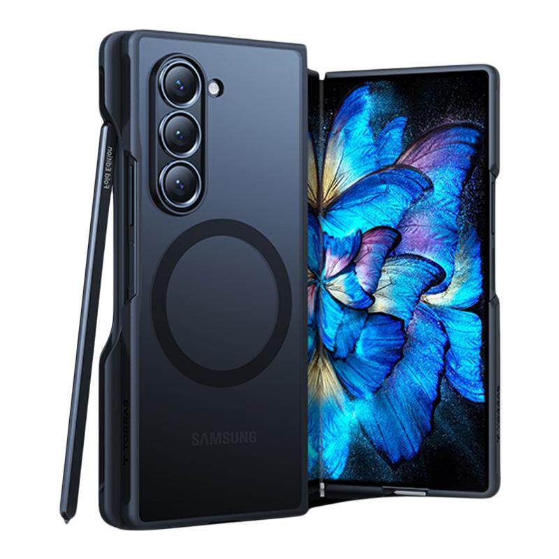 图拉斯适用三星fold7手机壳超薄磁吸w26保护套zfold7外壳防摔7透明铰链全包新款的折叠屏带中轴保护商务z支架