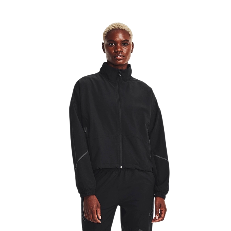 UA安德玛梭织外套秋季新款女子轻盈训练运动夹克1374889-001