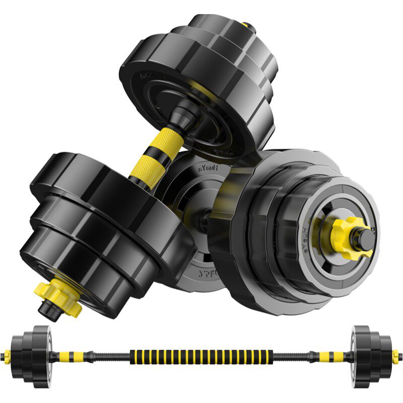 哑铃男士健身家用20/30/40公斤杠铃锻炼器材可调节重量亚玲男一对