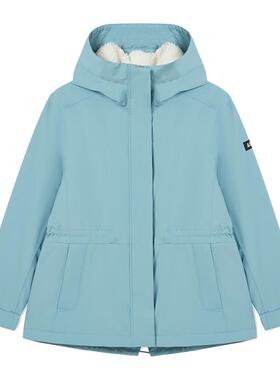 AIGLE艾高秋冬款MTD防风防雨透汽户外休闲上衣鱼尾款棉服女士外套