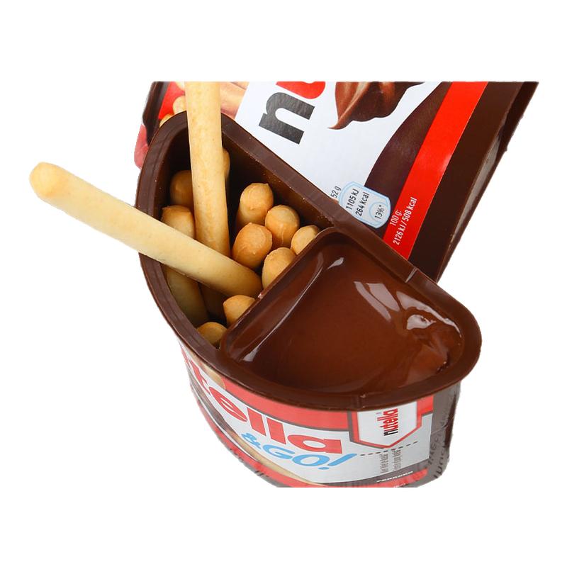进口费列罗nutella能多益榛子巧克力可可蘸酱手指饼干棒儿童零食图片