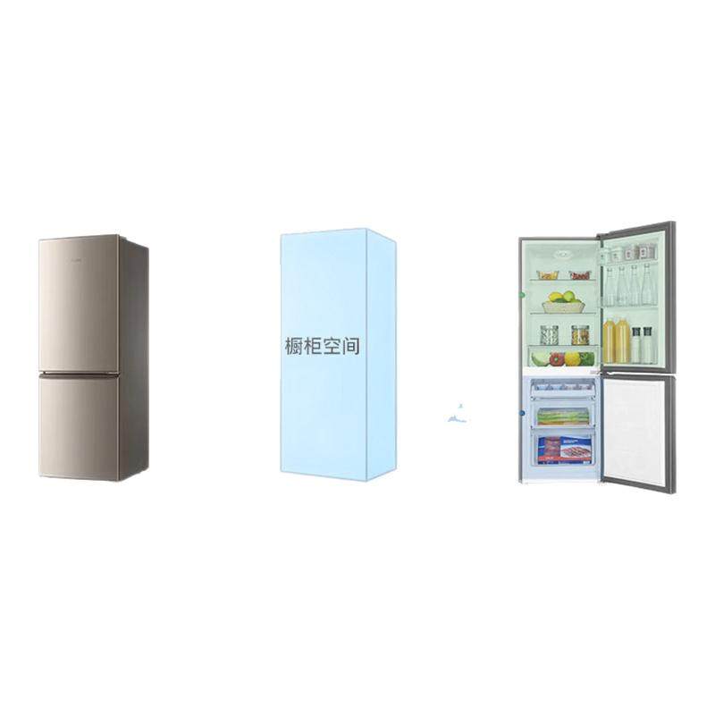 海尔180L双开两门家用小户型冰箱省电出租房宿舍节能二人官方超薄