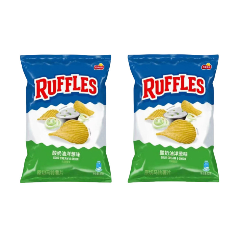 乐事RUFFLES莱芙士薯片82g