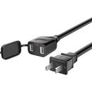 电源线延长线两孔二插2芯电动车电视风扇音响大功率电源加长插座