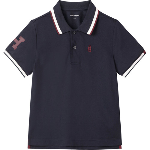暇步士男童夏季短袖速干POLO衫