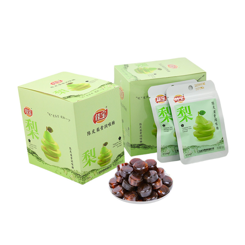 佳宝陈皮梨膏润喉糖护嗓清凉薄荷味正宗纯手工百草秋梨膏糖办公室