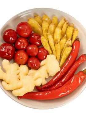 辣三宝泡椒泡姜组合泡菜四川老坛泡菜泡小米辣泡仔姜二荆条野山椒