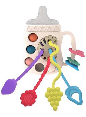 奶瓶拉拉乐婴儿玩具抽抽乐宝宝0一1岁益智早教6个月以上8新生儿童