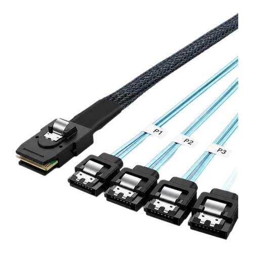 SSD一分四MiniSAS转SATA数据线