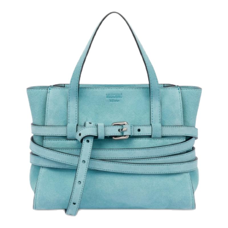 【首降7折起】Moschino/莫斯奇诺 25早秋 女士绒面Tie Me小手提包