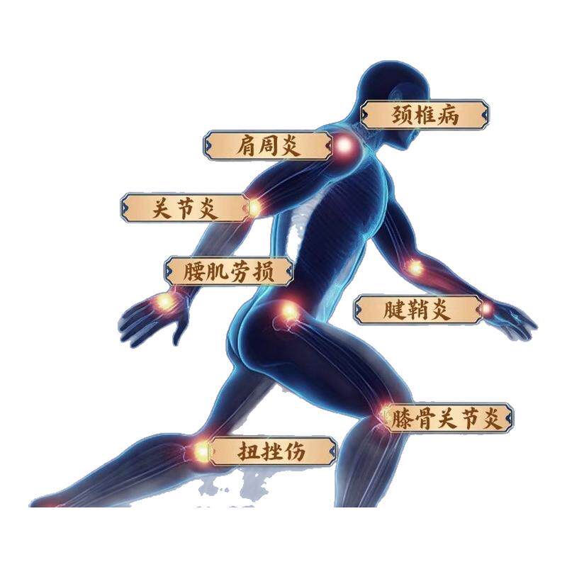 岳家行军方医用远红外治疗贴适用于足跟痛肩周炎关节炎颈椎病腰椎