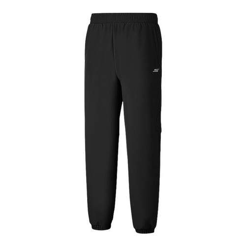 斯凯奇秋冬新款男士加绒保暖舒适休闲宽松运动梭织长裤 P425M038