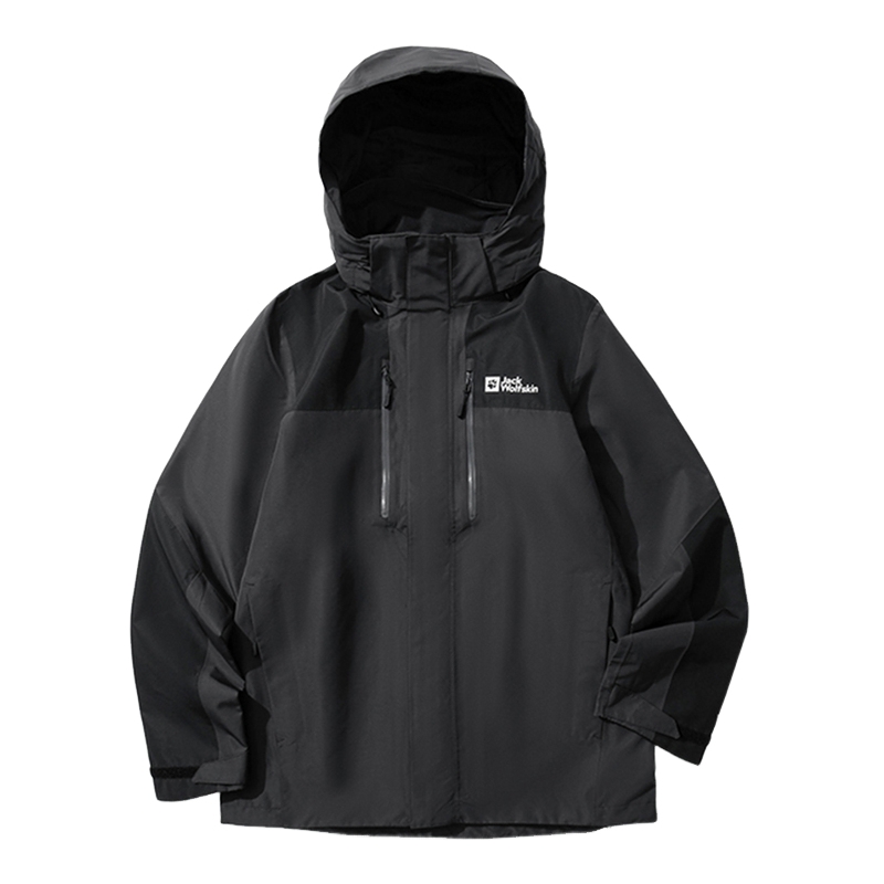 JackWolfskin狼爪冲锋衣男25秋冬户外休闲防风透气连帽外套A65684