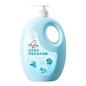 启初初芽清萃宝宝儿童洗发水沐浴露二合一1100ml