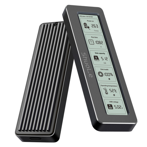 智能屏显硬盘盒硕乐m.2转USB3.2