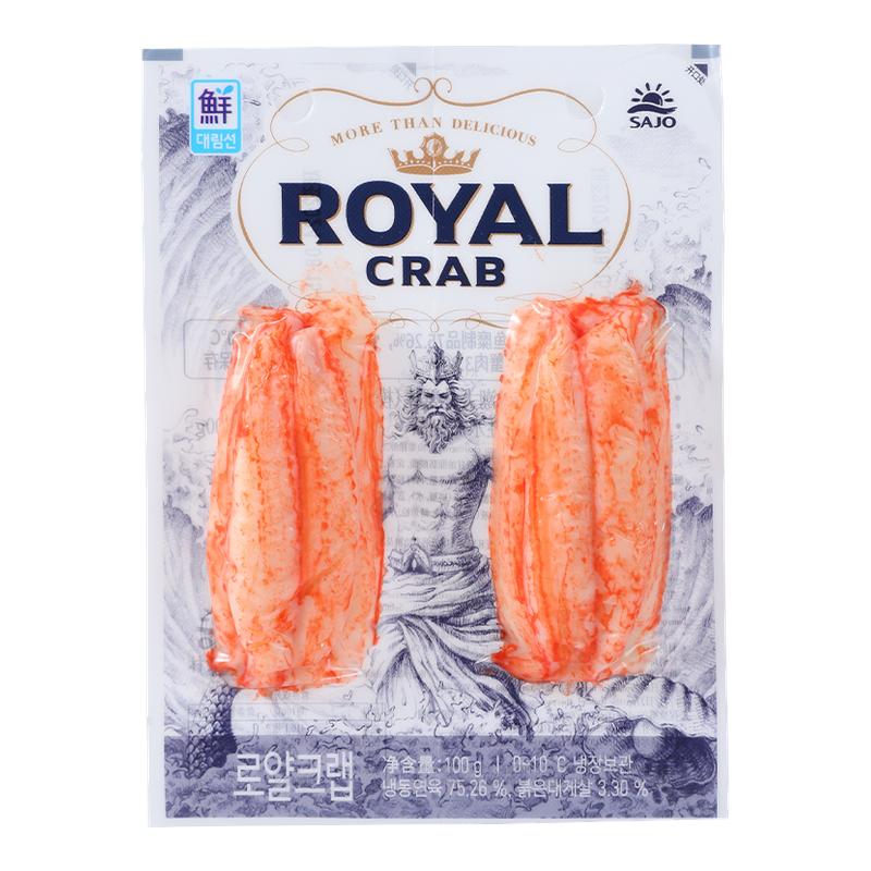 韩国进口思潮大林官方旗舰店皇家蟹肉棒手撕蟹柳棒开袋即食海鲜