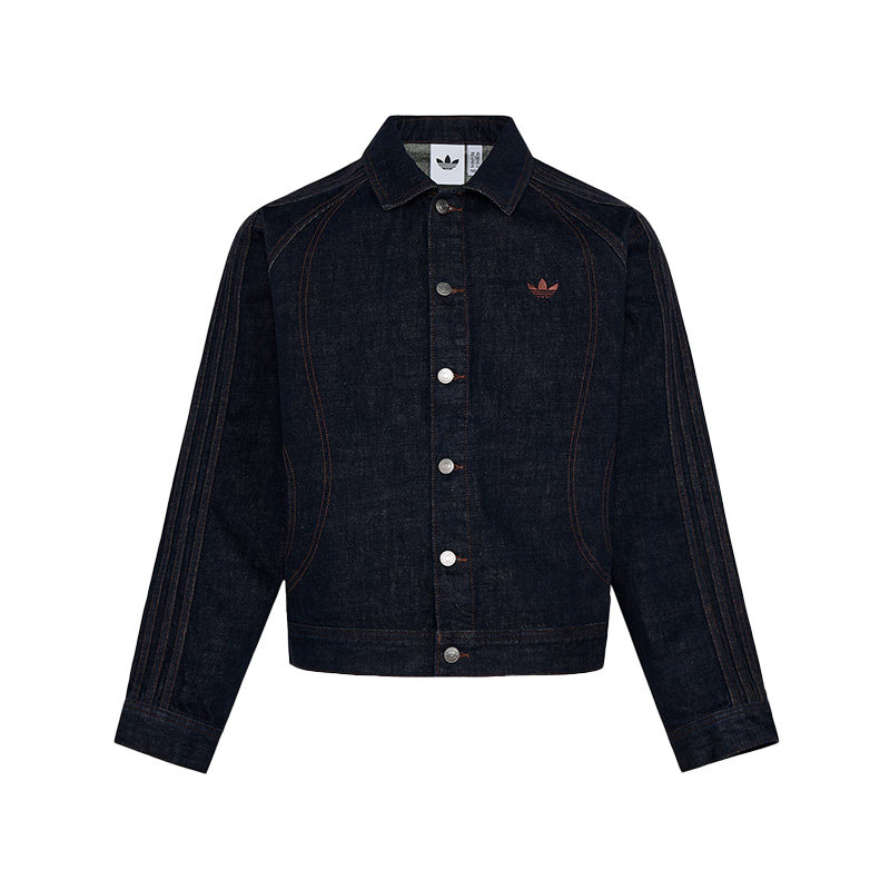 阿迪达斯三叶草外套男装女装2026春季新款复古牛仔工装运动夹克