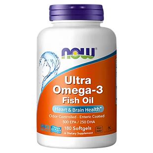 NOW 精粹深海鱼omega 鱼油软胶囊180粒欧米伽护心脑 Foods诺奥