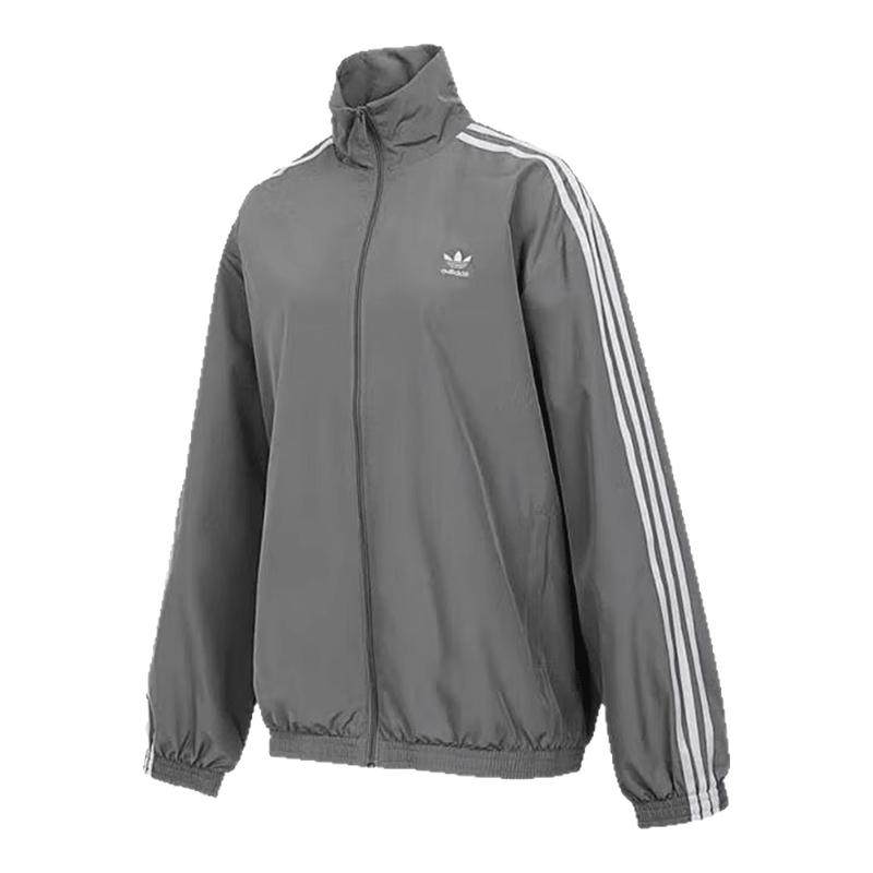 Adidas阿迪达斯三叶草女装2025春季新款OVERSIZED TT外套JD3394,运动服/休闲服装,运动茄克/外套,淘宝优惠券,粉丝福利购,淘宝优惠卷