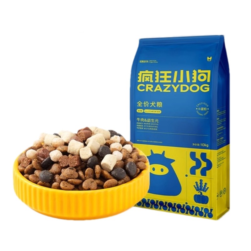 疯狂小狗牛肉益生元狗粮20斤