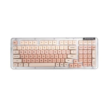 旗舰罗技K98M无线机械键盘客制化双模全键热插拔粉底液键帽办公女