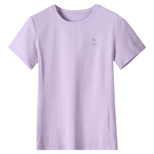 骆驼运动速干T恤女短袖2026夏季新款户外健身瑜伽徒步内搭上衣男