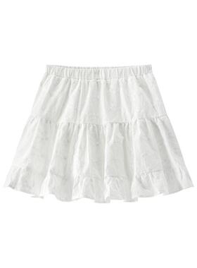 森马半身裙女夏重工绣花A字短裙松紧腰设计感浪漫俏皮可爱蛋糕裙
