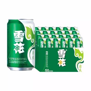 雪花啤酒Snow雪花清爽8度淡爽330ml多规格罐整箱装新鲜拉格经典