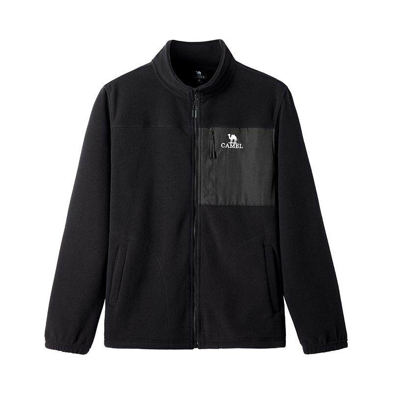 骆驼女装抓绒衣摇粒绒2025新款户外休闲上衣男冲锋衣内胆徒步外套