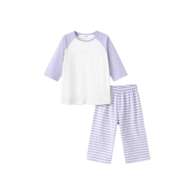 巴拉巴拉男童睡衣套装女童纯棉空调服儿童家居服2025夏季新款童装