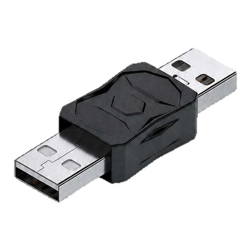 USB2.0转接头公对母转换器5V2A数据线电脑打印机连接线即插即用稳定传输上下左右弯90度USB对接头