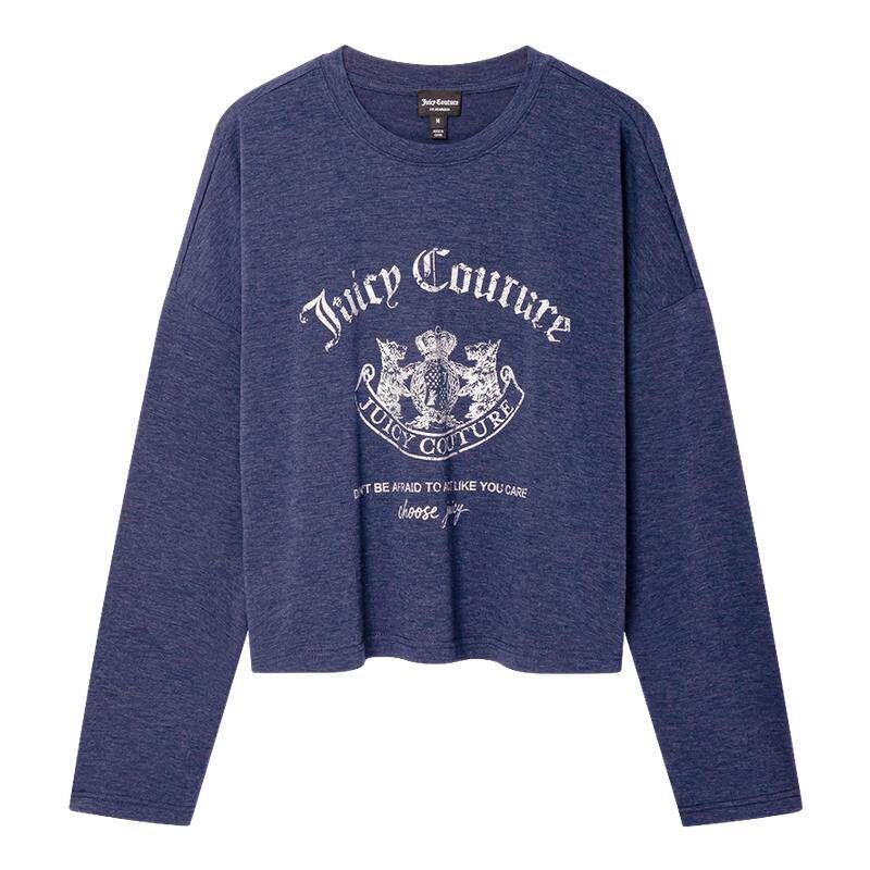 【超能小太阳】Juicy Couture橘滋T恤女26春夏新款印花休闲上衣