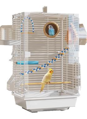 鹦鹉笼子家用鸟笼子大号别墅豪华生态专用新型防溅亚克力2025新款