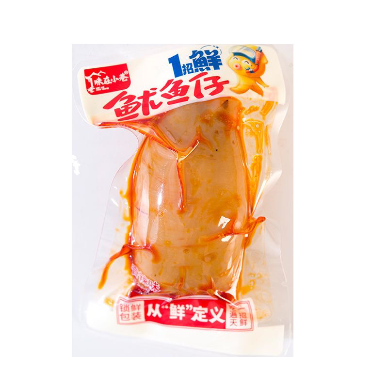 味在小巷香辣味小鱿鱼仔烧烤味独立包装即食海鲜熟食休闲解馋零食