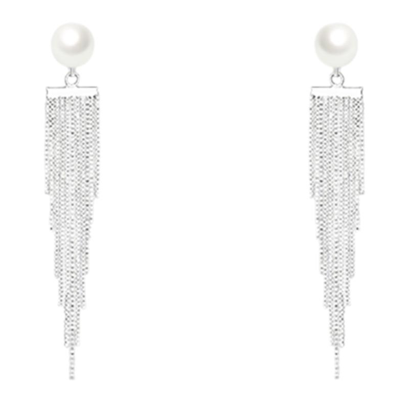 轻奢珍珠款流苏蚊香盘耳夹