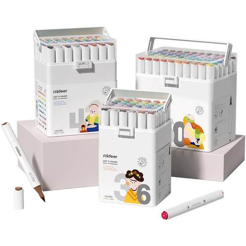 Mideer马克笔儿童60色动漫